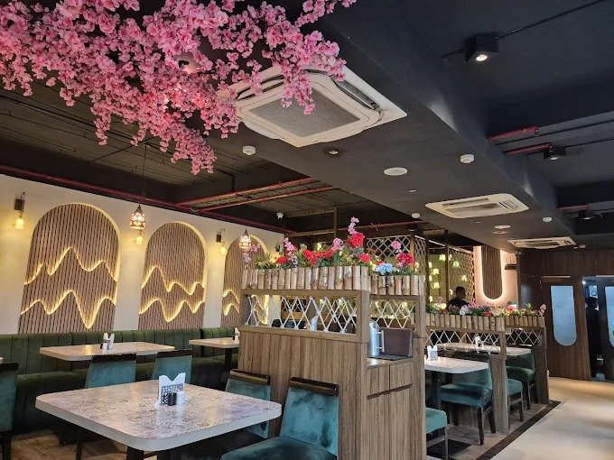 THE ROSE Kitchen elegant restaurant interior with premium décor